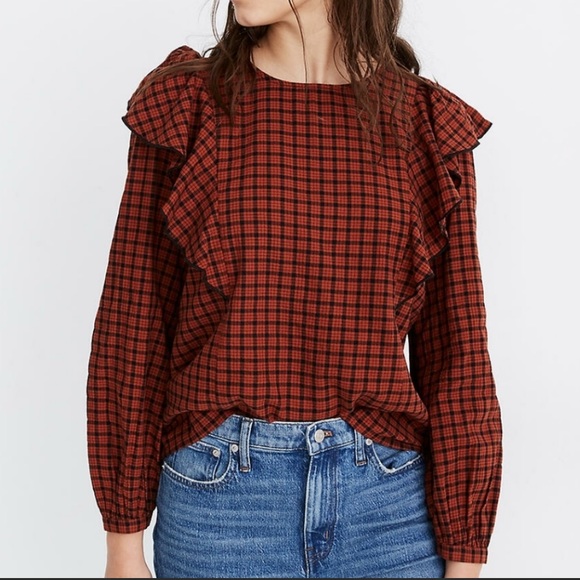 Madewell Ruffle Top - Picture 7 of 8